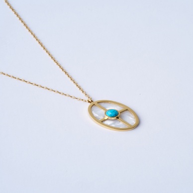 Turquoise Vigor Çelik Kolye