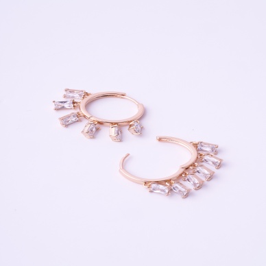 Baget Taşlı Sallantılı Xuping Küpe