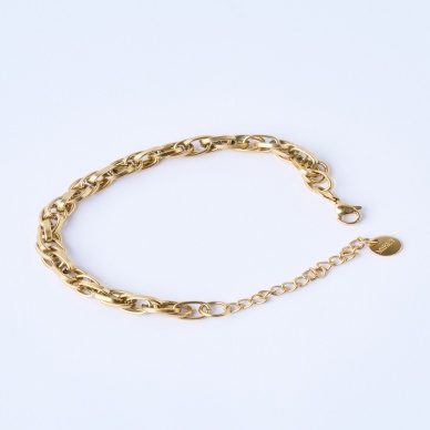 Finery Burgu Zincir Çelik Bileklik