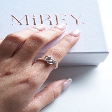 Magnet Ball Silver Ayarlanabilir Çelik Yüzük