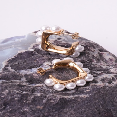 Pearl Love İnci Çelik Küpe