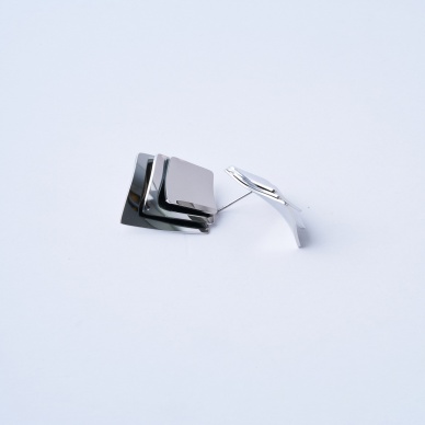 Nested Square Çelik Küpe