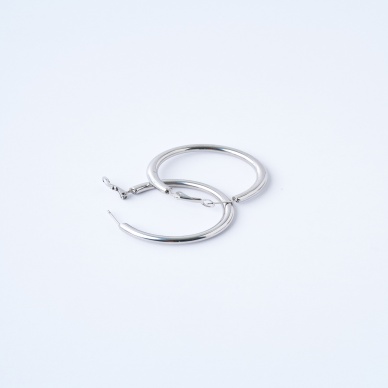 Circle Hoop Halka Çelik Küpe