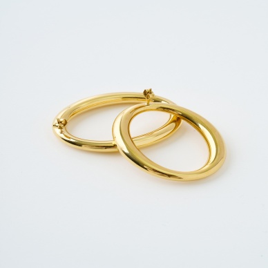 Ellipse Gold Çelik Küpe