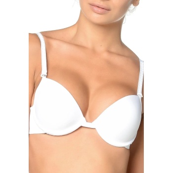 TOPTANBULURUM Orkide Kadın Beyaz Push-up Dolgulu Basıc Sütyen 2350