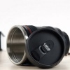 Çelik Objektif Lens Tasarımlı Kupa Bardak