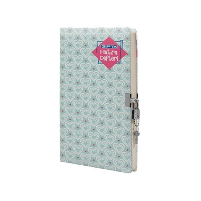 Gıpta Hatıra 17x24 120 Yaprak Kilitli İp Dikişli Sert Kapaklı Defter