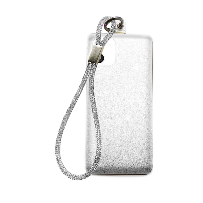 TOPTANBULURUM Telefon Charmı Gümüş Taşlı Telefon Bileklik Askısı