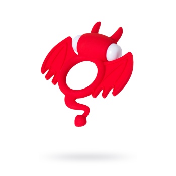 JOS SWEET DEVİL Penis Halkası, silikon, kırmızı, 8,5 cm