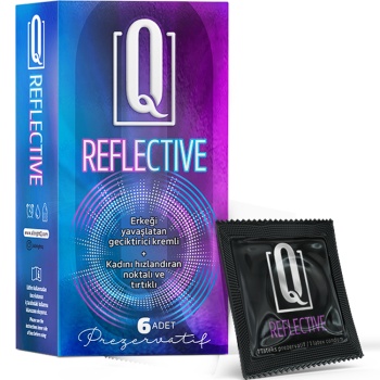 Q Reflective 6lı Geciktiricili ve Tırtıklı Prezervatif