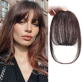 Fiber Sentetik İnce Perçem - Kahverengi