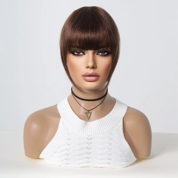 Yoğun Gerçek Saç Perçem - Kahverengi