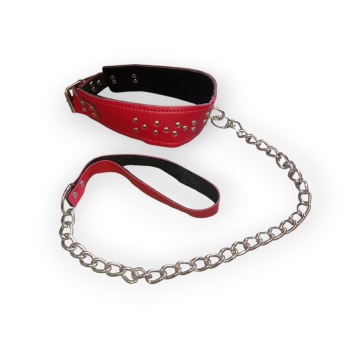 Fetilux Deri Fantezi Boyun Tasması - Kırmızı