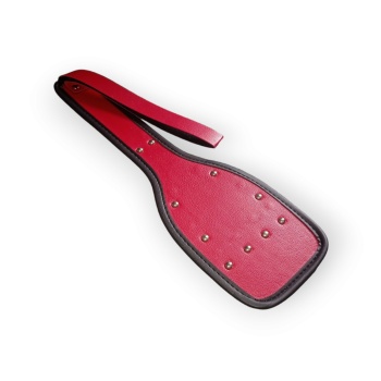 Fetilux Deri Fantezi Şaplak - Kırmızı