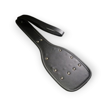 Fetilux Deri Fantezi Şaplak - Siyah