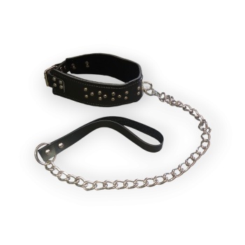 Fetilux Deri Fantezi Boyun Tasması - Siyah