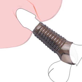 Penix Tırtıklı Testis Halkalı Penis Kılıfı