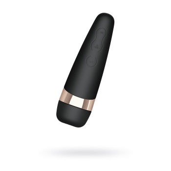 Satisfyer PRO 3 Vakum Dalgası Temassız Klitoral Stimülatör Titreşim, Silikon, Siyah, 14 cm