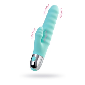 Flovetta by Toyfa Flax Klitoral Stimülasyonlu  Vibratörü, silikon, cam göbeği, 17,5 cm