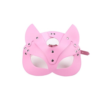 Deri Fantezi Maskesi Pembe