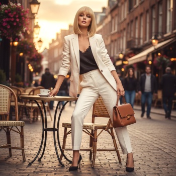 Platin Gerçek Perçemli Peruk