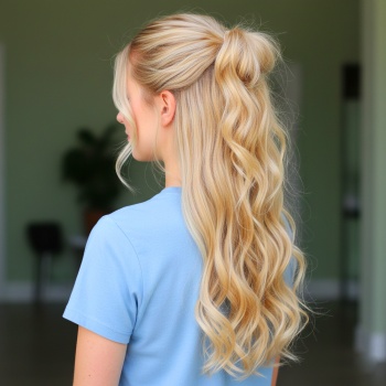 Fiber Sentetik Dalgalı Yarım Ay + 2 Yan Çıt Çıt - Balköpüğü Beyaz Platin Röfleli