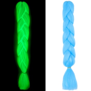 Fosforlu Neon Örgülük Saç Esperer 100 Gr. - Bebek Mavisi