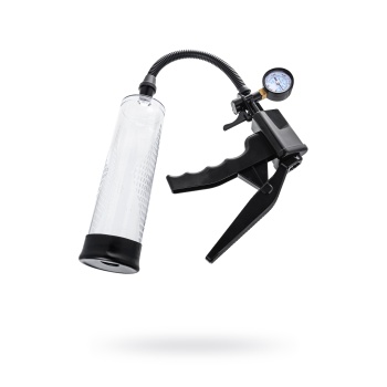 Sexus Men Training Viggo mekanik penis Pompası, ABS plastik, Siyah, 62 cm