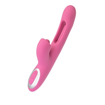 JOS Monti Hareketli Dil ve Uyarıcı Bilye Özellikli Silikon Vibratör – Pembe, 24 cm