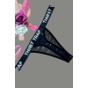 İp Kenar Yazılı String Külot  81902