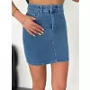 Kot Jeans Etekli ikili Takım - Mavi