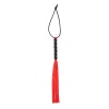 Fetilux Tüylü Silikon 23cm Mini Kırbaç - Kırmızı