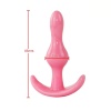 Backpart 2 Boğumlu Silikon Anal Tıkaç - Pembe