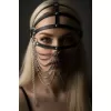 Zincirli Deri Seksi Maske - APFT465