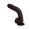 Censan Ultra Gerçekçi 24 Cm Model2 Brown Melez Kıkırdaklı Dildo