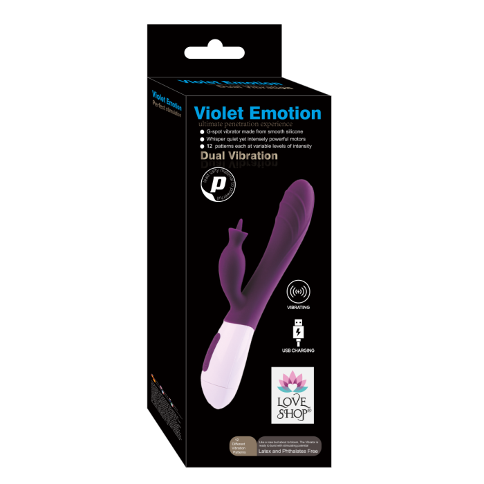 VİOLET EMOTİON DUAL VİBRATİON MOR