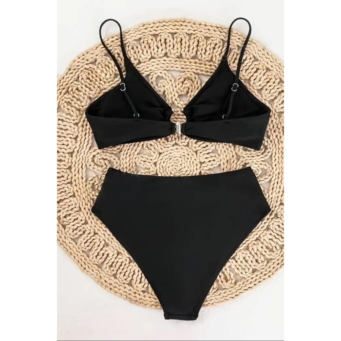 Halka Detaylı V Kesim Bikini Takım