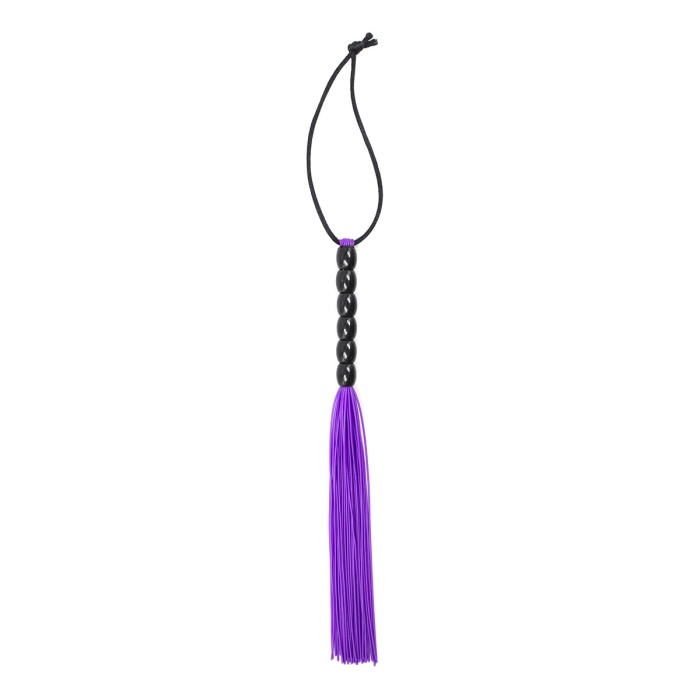 Fetilux Tüylü Silikon 23cm Mini Kırbaç - Mor