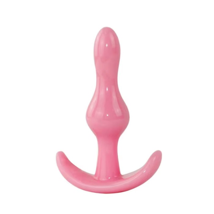 Backpart 2 Boğumlu Silikon Anal Tıkaç - Pembe
