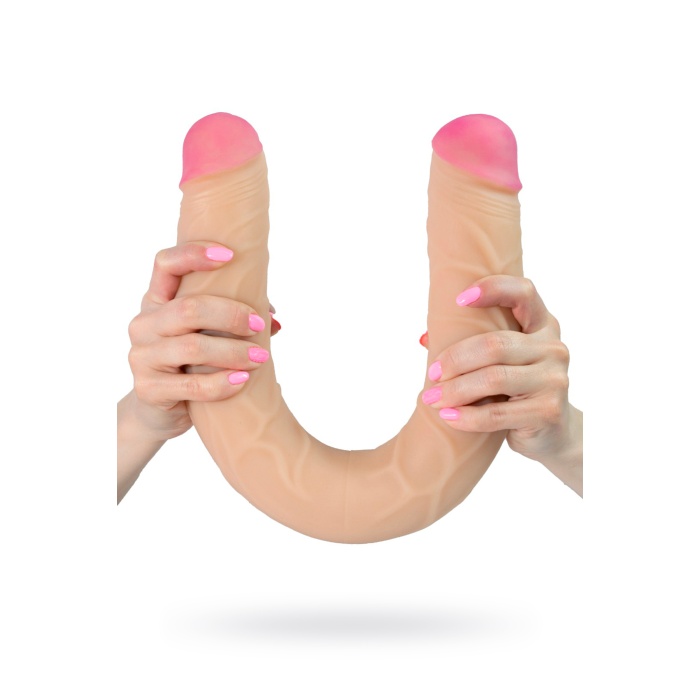Lovetoy Monster Realistik Çift Taraflı Dildo, Neoskin, çap 59 mm, toplam uzunluk 540 mm
