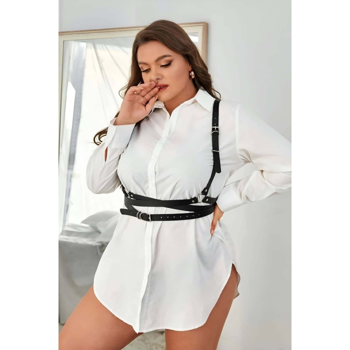 Şık Deri Fantazi Göğüs Harness - APFT932