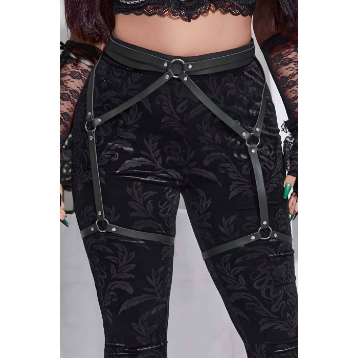 Seksi Deri Jartiyer Harness - APFT956