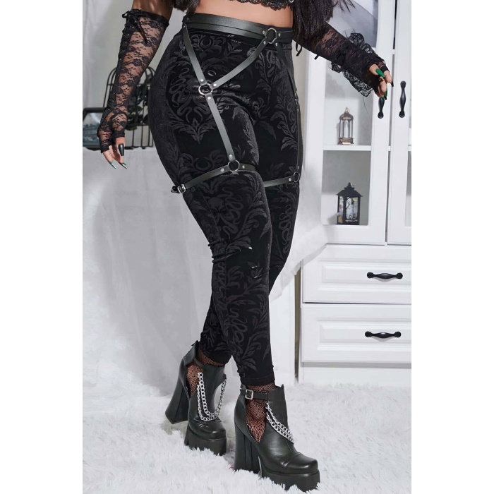 Seksi Deri Jartiyer Harness - APFT956