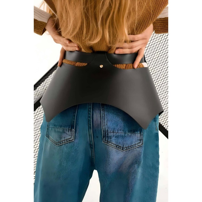 Günlük Kullanıma Seksi Deri Etek Harness - APFT1119