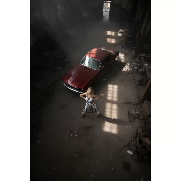 Deri Etek ve Deri Göğüs Harness Takım, Cosplaywear - APFT1013