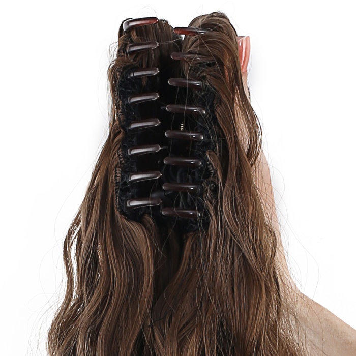 Tokalı Kabarık Dalgalı At Kuyruğu - Kumral