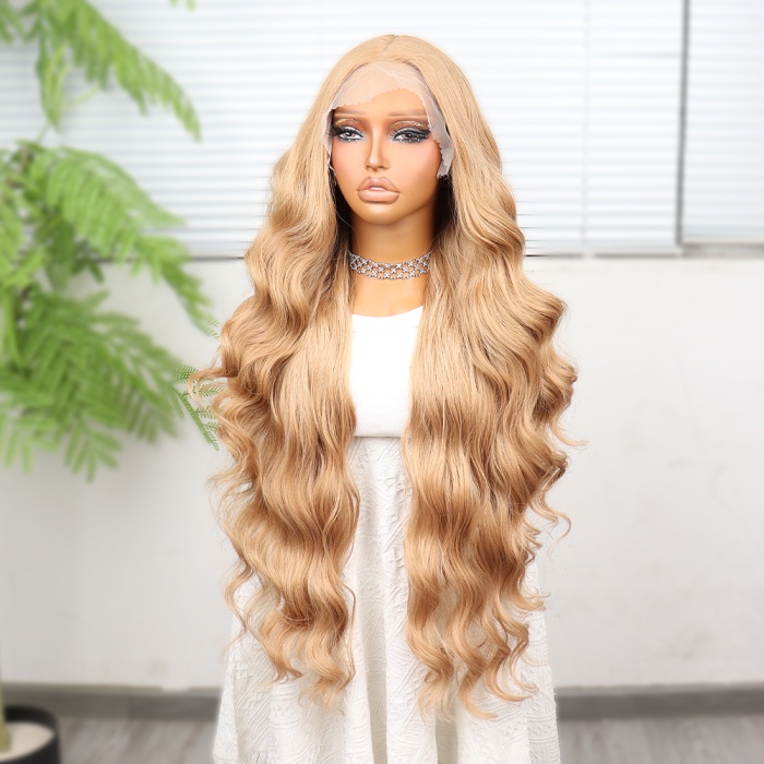 Açık Balköpüğü Ekstra Uzun Fiber Sentetik Dalgalı Tül Peruk