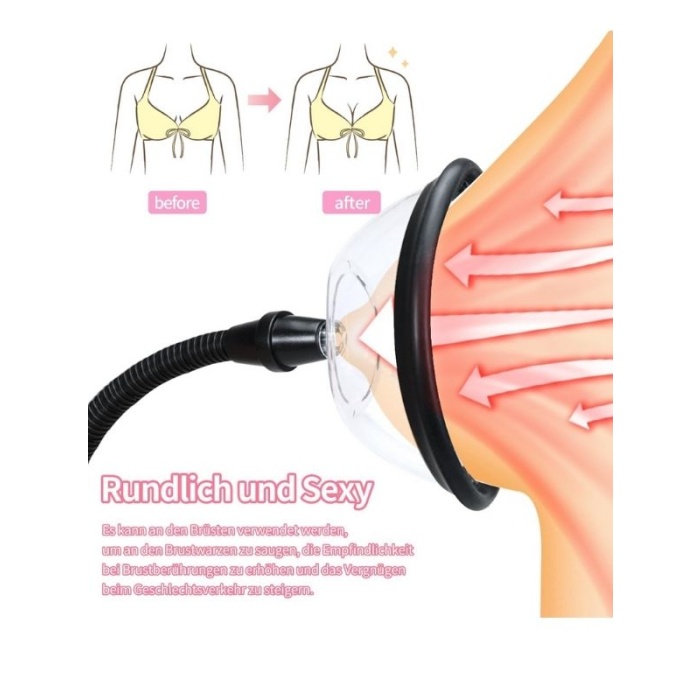 Censan Pussy Pump Premium Fun Çift Başlıklı Vajina &amp; Gööğüs Pompası