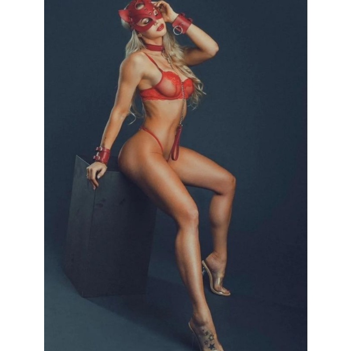 Fantezi Maske Tasma ve Kelepçe