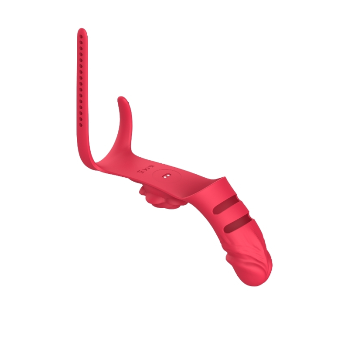 Censan Parmak takılabilir fiziksel dildo + Gül Titreşimli 2&amp;#39;si 1 arada yeni tasarım parmak vibratörü